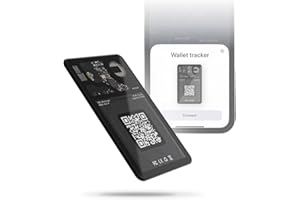 Rolling Square Aircard – lokalizator przedmiotów z funkcją śledzenia Bluetooth, znacznik NFC + karta biznesowa z kodem QR, kompatybilna z Apple Find My, lokalizator portfeli, bagaży, plecaków