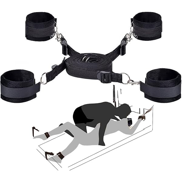 Jeu De Sangles De Lit Pour Sport - Ceintures En Nylon, Ajustables, Pour Fitness, Jeux Intimes, Fixation Mains/pieds