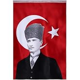 Lona Sanat Atat&uuml;rkl&uuml; T&uuml;rk Bayrağı 135/180