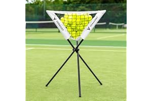 Vermont Portable Pop-Up Ball Caddy – Lightweight Folding Storage Basket for Tennis, Cricket, Baseball & Multi-Sport Training – Holds Up to 80 Balls