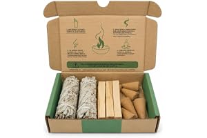 SALVIA | Spirituellt rökelsepaket 10 st med vit salvia och Palo Santo