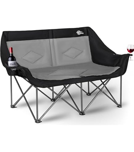 ANTARCTICA GEAR Chaise De Camping Chauffante Avec Batterie 12 V 16000 MAh, Chaise Portable Chauffante, Parfaite