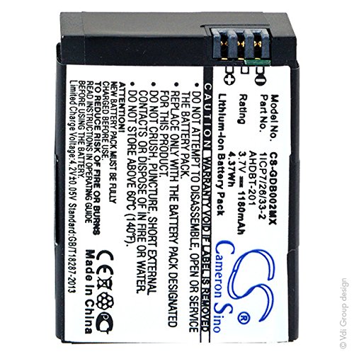 Preisvergleich Produktbild NX - Action Cam Akku 3.7V 1180mAh