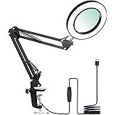 8x B&uuml;y&uuml;te&ccedil;li LED 360 Derece Ayarlanabilir Masa Lambası 3 Renk Modlu Metal Esnek Kelep&ccedil;eli