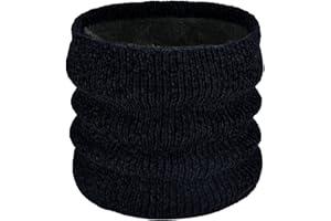 colornival Schal Damen Herren Schlauchschal Winter Warm Loop Schal Nackenwärmer Halswärmer Dick Fleece Schal Strick Halstuch Sport Buff Schal für Männer Frauen Jungen Motorrad Fahrrad Joggen Ski