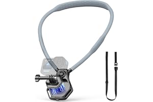 AMAZEAR Magnetyczny uchwyt na szyję do kamery sportowej, akcesoria, wygodny uchwyt na klatkę piersiową, pierwszoosobowy POV VLOG, do GoPro Hero 13, DJI Action 5 Pro, Insta360 Ace Pro, do Pocket 3, dla