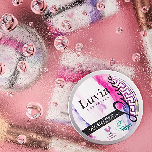 Luvia Cosmetics – Vegane Pinselreiniger Seife / Makeup Pinselreiniger zur Reinigung von Kosmetikpinseln – Vegan Brush Cleaner Soap – Ideal zur Reinigung von Pinselset Make Up Pinsel - 2