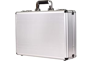 Dermata Bowatex Aluminium Laptop Briefcase Pilot Case Aluminium Case 46 cm Silver, silver