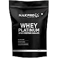 NAKPRO Platinum Whey Protein Isolate 500g Cookies & Cream | 28g Protein, 6.4g BCAA | Trustified Certified 100% Authentic Supplement Powder & No Adulteration | Low Carbs, Fast Absorbing Whey Protein Powder