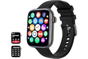 AMZSA Smartwatch Effettua e rispondi alle chiamate, orologio di 120+ Modalità Sport Salute Fitness Tracker Quadranti personalizzati per telefoni Android Compatibile con ios per uomo Donna