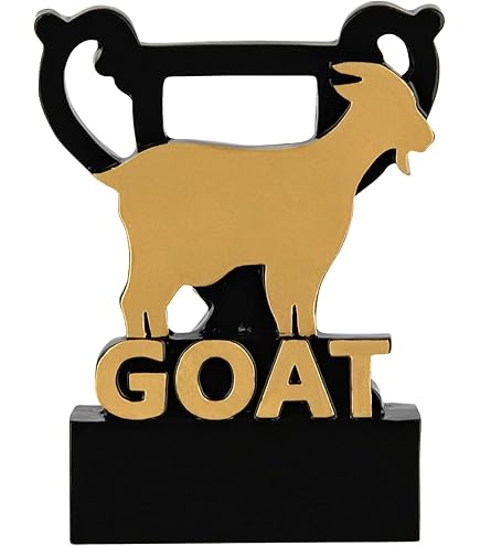 Flexzion The Goat Trophy Award - Funny Trophy For Adults, Engraved