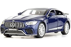 TGRCM-CZ 1/32 Diecast Auto Benz AMG GT63 Modell Auto Pull Back mit Sound und Licht Spielzeug Auto für Jungen Mädchen Erwachsene Geschenk(Blau)