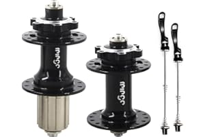 rningo Bike Hubs Disc Brake 24H/28H/32H/36 Holes, Front Rear HG for 8/9/10/11/12 Speed，Quick Release Cassette Hub 4 Bearings 4 Pawls,Compatible for MTB/Road Bike Hubs