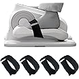 4 PCS Universal Pedal Straps for Elliptical Exerciser Machine, Suitable for Under Desk Leg Exercise Pedal, Enhances Stability, Safety & Workout Efficiency