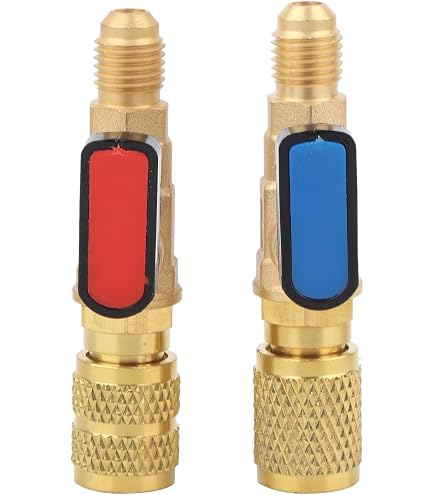 Kit Valvole A Sfera Angolate Per Refrigerante HVAC – R410A R134A Con Adattatori E Guarnizioni