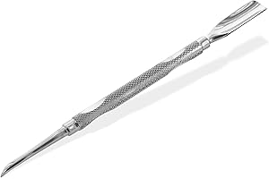 OTTO HERDER MANICURE Doppio strumento 13,5 cm, spingicuticole e pulitore per unghie in acciaio inox per lavorazione cuticole, unghie dei piedi