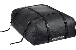 ‎AMAZONBASICS Amazon Basics torba na bagażnik dachowy, czarna, 425 l