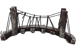 TOYANDONA Décoration Aquarium Pont Résine pour Poissons Et Crevettes Accessoire pour Aquarium Eau Douce Et Eau De Mer Plateau d'escalade pour Tortues 12.5X6.5X3.5Cm