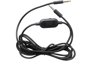 Jerilla Reemplazo Cable para Logitech G433/G233/G Pro/G Pro X/HyperX Cloud Alpha/Cloud Mix/PS4/Xbox One/Nintendo Switch - con/Función de Silencio Control Remoto Cordón