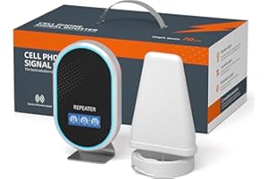CONFIXPAND Amplificador de Cobertura Movil Nuevo Diseño Banda 8/3/1 900 1800 2100MHz Amplificador 4G LTE 3G gsm Compatible con Simiyo/Orange/Yoigo/LEBARA Antena de Interior y Amplificador Todo en uno