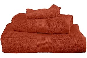 Sensei La Maison du Coton Ensemble de Bain 3 pièces (1 Drap de Bain + 1 Serviette de Toilette + 1 Gant) Luxury