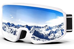 BEACOOL Occhiali da sci per mountain bike, motocross, antivento, anti appannamento UV