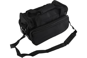 JIMFOTY Borsa per parrucchiere, Borsa da barbiere per parrucchiere Forbici portatili Borsa per pettine Borsa per acconciature Borsa per strumenti da parrucchiere Borsa da viaggio (nera)