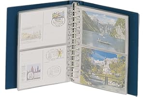 LINDNER DAS ORIGINAL Lindner 1103K - B Album cartes postales CLASSIC-bleu