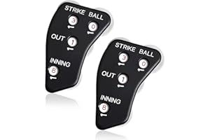 Harewu 2Pcs 4 Rad Baseball Umpire Indicator，Baseball Counter Clicker，Call Order Indicator für genaue Aufzeichnung Strike Balls Outs und Innings Balls für Softball Coach