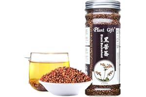 Plant Gift Black Buckwheat Tea, 黑荞麦 Thé noir du sarrasin, thé chinois, thé à feuilles en vrac, sarrasin tartain, sans caféine, 240g / 8.46oz