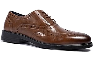 Dr Lightfoot Men's Wide Fit Memory Foam Insock Oxford Brogue Shoes