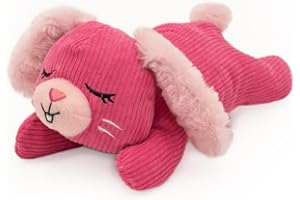 ZippyPaws Snooziez z Shhhqueaker - zabawka dla psa królika z cichymi piszczałkami, cicha zabawka dla szczeniaka dla chłopców i suczek, prezent dla małych pluszowych psów