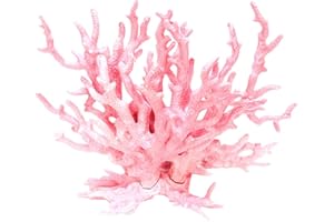 PetPhindU Artificial Coral Ornament Acquario Resina delle Decorazioni Coral Filiali Rametto Ramoscelli Fish Tank Décor Acquario Marino Decorativa Piante Azzurro/Colore Rosa Corallo Fish Tank