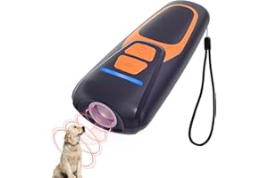 Honey Paws Anti Barking Device for Dogs, Ultrasonic Dog Repeller Stop Barking Dog Device - 50ft Range, Rechargeable Bark Deterrent Devices with 2 Modes, Safe Dogs Training Tool for Indoor Outdoor Use