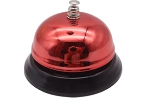 jiyun Cloche de Service - Table d'appel de Bureau Cloche en métal | Sonnette d'appel de Bureau antirouille en métal, Sonnette de réception pour hôtels, Restaurants, Cuisines, Ba, écoles, comptoirs