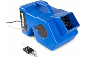BeamZ B1000 Seifenblasenmaschine mit Fernbedienung. Bubble Maschine mit Ventilator, Blau