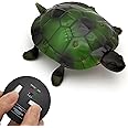 Escomdp Realistic RC Turtle Toy Radio Remote Control Tortoise Crawl Simulation Electric Electronic Animal Cat Kids Birthday (Green)
