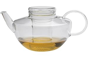 Trendglas Jena Teekanne Opus in schlichter Ästhetik mit Glassieb, 1.2 L
