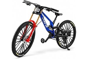 Generisch Dekorativ cykelmodell, skala 1:6, mountainbikemodell, finger- och mountainbikeleksak, mini hopfällbara cyklar