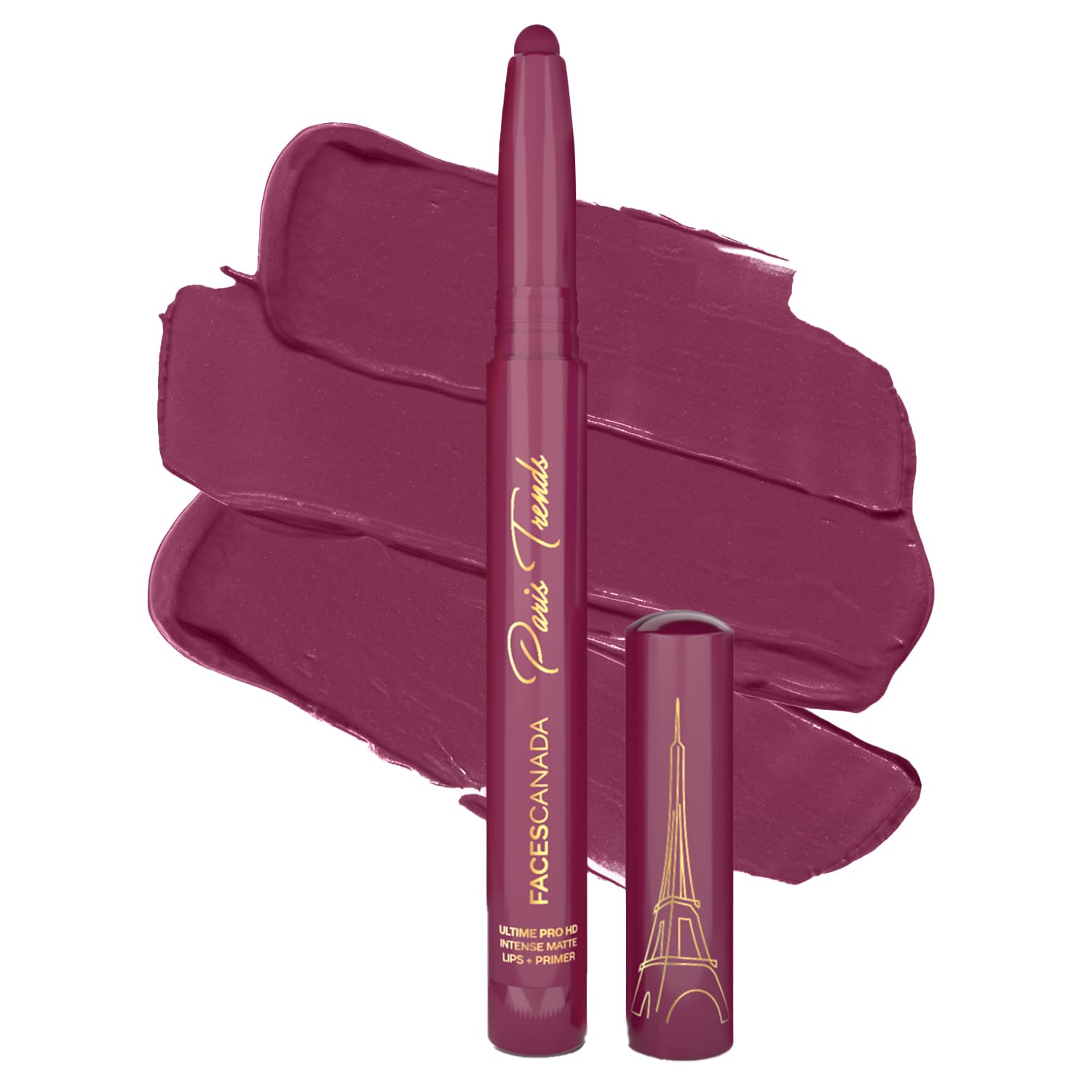 FACES CANADA Ultime Pro HD Intense Matte Lips + Primer - Serious Rizz N08, 1.4g, Limited Edition | 9HR Long Stay | Primer Inf