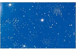 Acan Tradineur - Rollo de Papel de Fondo con Estrellas para belén - Decoración para Nacimiento, Navidad, Tradicional - Alto Detalle - 87 x 65 cm.