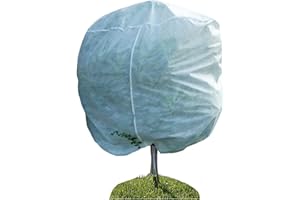 LINSOCLE Hivernage Plante, Housse Hivernage pour Plantes, Voile Dhivernage, Housse d’Hivernage Arbre, Housse hivernage palmier con Ajustable avec Cordon de Serrage à Glissière (1pcs 180X120 cm, Blanc)