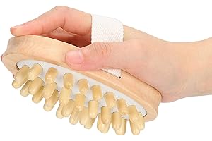 ZHUOLONG Spazzola per massaggio Massaggiatore in legno naturale Spazzola per il corpo Scrubber Capelli Cuoio capelluto Bagno termale Massaggio per rimuovere le tossine della pelle morta Cellulite, trattamento,