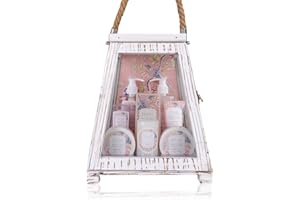 Accentra Set De Regalo Secret Garden Para Baño Y Ducha Con Aroma De Té Blanco Y Albaricoque, Piezas, White/shabby
