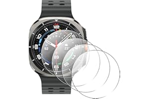 AOKUMA Ochraniacz ekranu do Samsung Galaxy Watch Ultra (2025), [4 sztuki] Szkło hartowane do Samsung Watch Ultra (2025) Łatwa instalacja, szkło hartowane 9H dla, ochraniacz ekranu