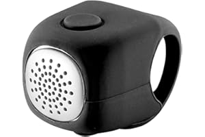 WEIGUDOC Sonnette de Vélo Électronique, Klaxon Électrique, Sonnette de Vélo, Étanche Ipx4 en Gel de Silicone Élastique 90 DB, 3 Tons Changeants, Convient pour VTT, Vélo de Route, Scooter