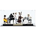 icuanuty Acrylic Display Case for LEGO 21334 Ideas Jazz Quartet, Dust Protected Storage and Organize Display Box for LEGO model, Size: 48x25x28 cm, Gift Idea for Adults, (Only Display Box)