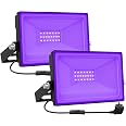 BOSITE Projecteur UV LED Extérieur,2Pcs Lumiere Noire LED Etanche IP66,385- 400nm,Spot LED UV pour Halloween DJ Disco Affiches Fluorescentes Néon Bar Fête BOSITE Projecteur UV LED Extérieur,2Pcs Lumiere Noire LED Etanche IP66,385- 400nm,Spot LED UV pour Halloween DJ Disco Affiches Fluorescentes Néon Bar Fête