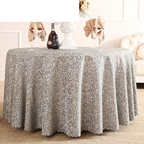 Table cloth tablecloth fabric tablecloth,The style of simple modern table cloth tablecloth,White-gray cloth-A diameter360cm(142inch)
