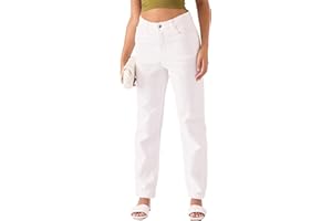 JMOJO Jeans for Women UK - High Waisted Straight Leg Jeans Women with Internal Waist Adjusters & Belt Loops - Regular Fit Ladies Jeans Size 6 8 10 12 14 16 18 - Perfect for Casual & Formal Events